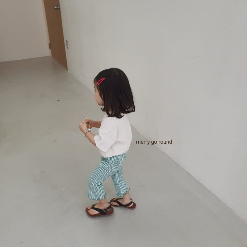 MERRY GO ROUND - Korean Children Fashion - #Kfashion4kids - Check Capri Bootscut - 10