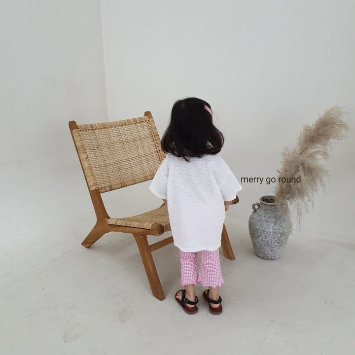 MERRY GO ROUND - Korean Children Fashion - #Kfashion4kids - Check Capri Bootscut - 2