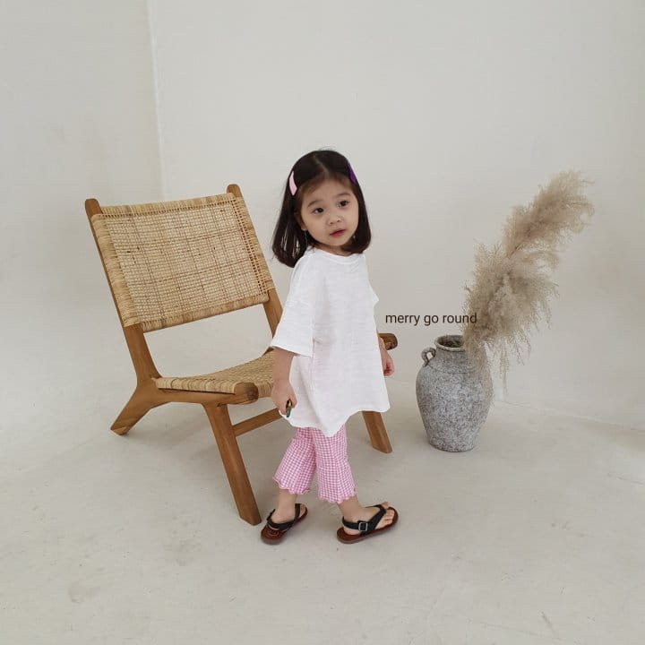 MERRY GO ROUND - Korean Children Fashion - #Kfashion4kids - Check Capri Bootscut - 3