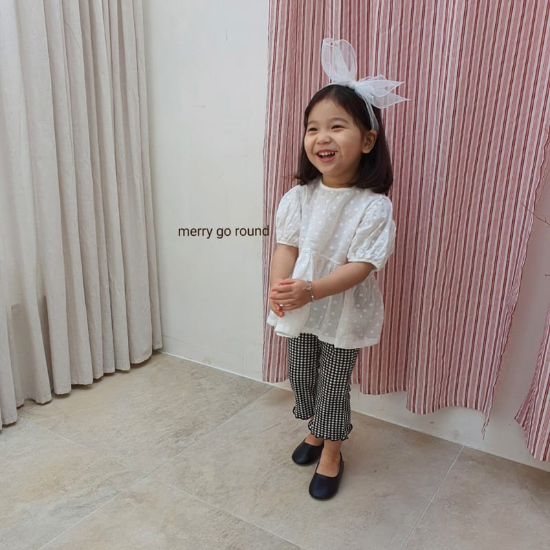 MERRY GO ROUND - Korean Children Fashion - #Kfashion4kids - Check Capri Bootscut - 6
