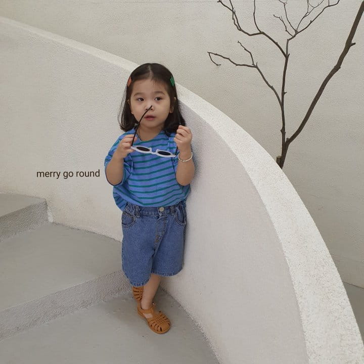 MERRY GO ROUND - Korean Children Fashion - #Kfashion4kids - Denim Shorts