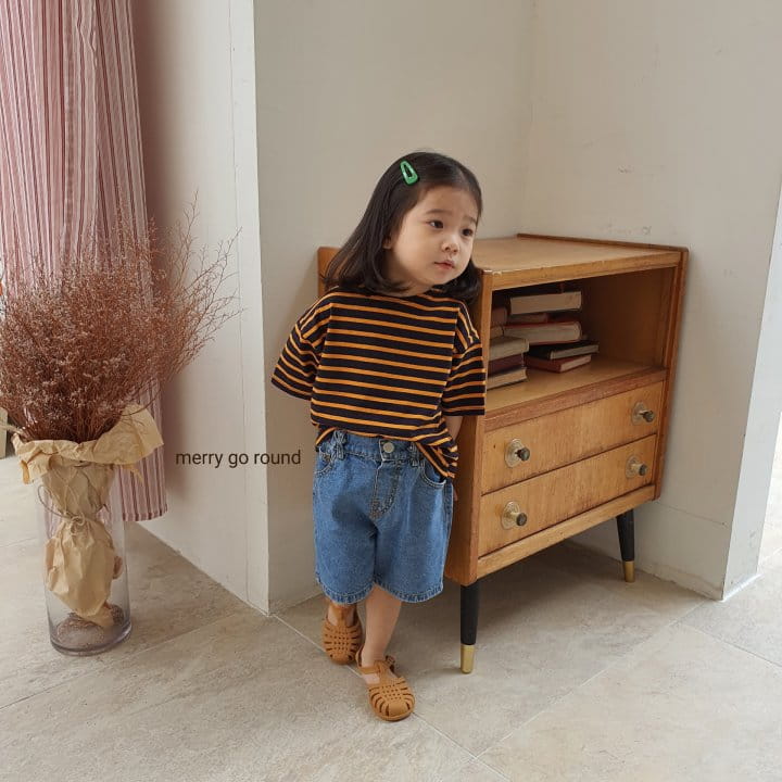 MERRY GO ROUND - Korean Children Fashion - #Kfashion4kids - Denim Shorts - 3