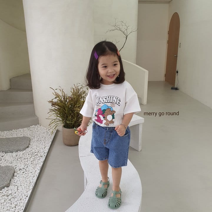 MERRY GO ROUND - Korean Children Fashion - #Kfashion4kids - Denim Shorts - 9