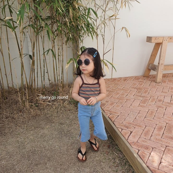MERRY GO ROUND - Korean Children Fashion - #Kfashion4kids - Slit Denim Bootscut - 11