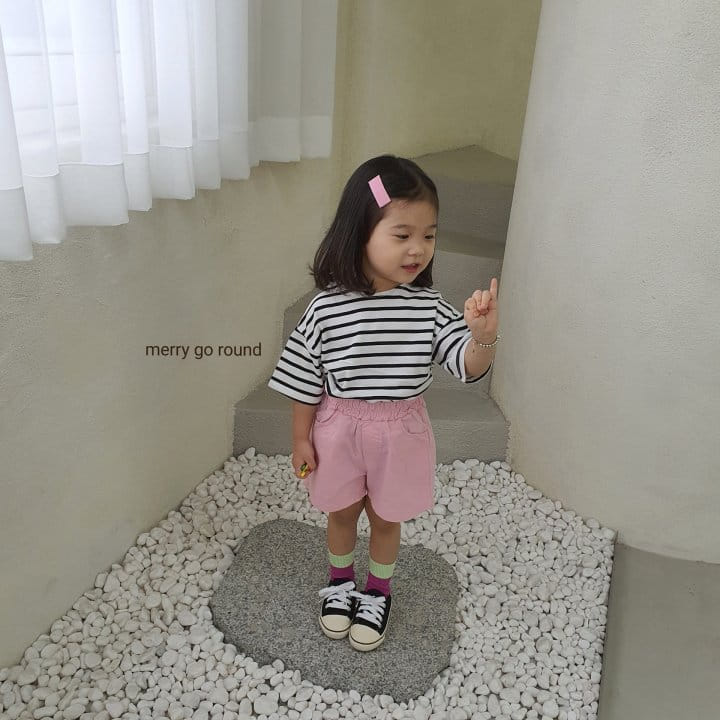 MERRY GO ROUND - Korean Children Fashion - #Kfashion4kids - Color Shorts