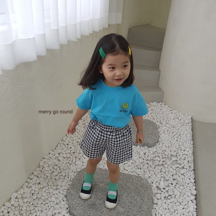 MERRY GO ROUND - Korean Children Fashion - #Kfashion4kids - Check Shorts