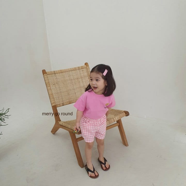 MERRY GO ROUND - Korean Children Fashion - #Kfashion4kids - Check Shorts - 6