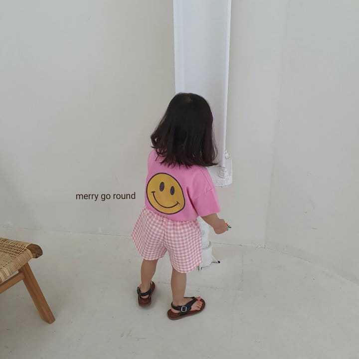 MERRY GO ROUND - Korean Children Fashion - #Kfashion4kids - Check Shorts - 7