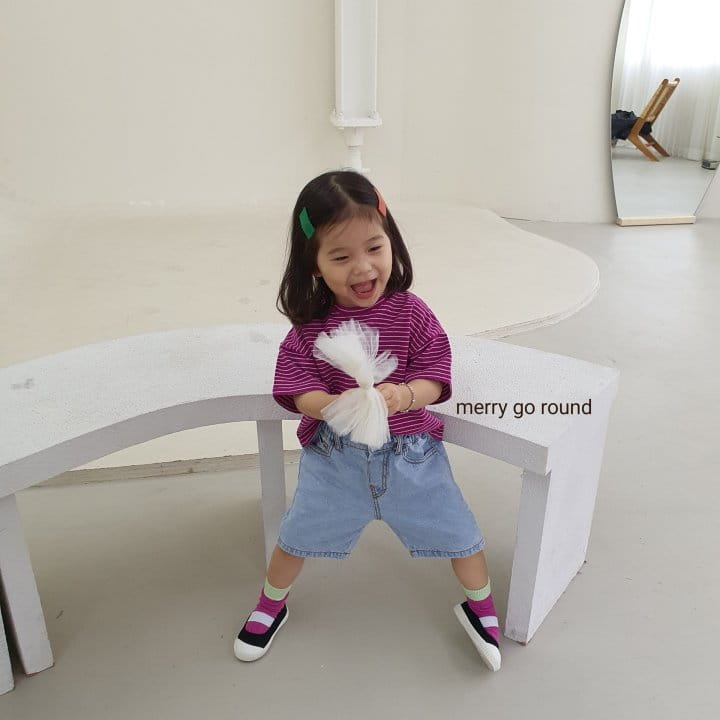 MERRY GO ROUND - Korean Children Fashion - #Kfashion4kids - Stripes Tee