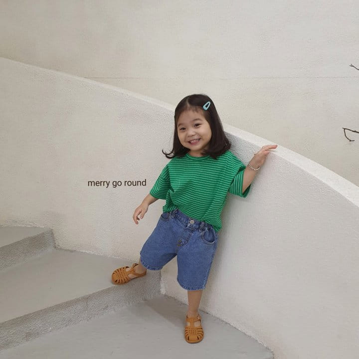 MERRY GO ROUND - Korean Children Fashion - #Kfashion4kids - Stripes Tee - 6