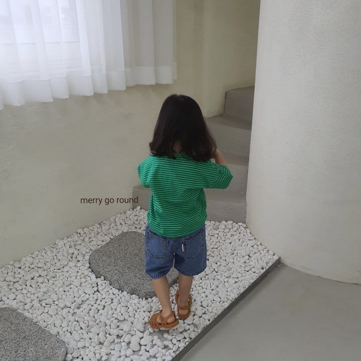 MERRY GO ROUND - Korean Children Fashion - #Kfashion4kids - Stripes Tee - 7