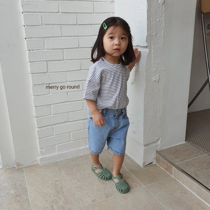 MERRY GO ROUND - Korean Children Fashion - #Kfashion4kids - Stripes Tee - 9