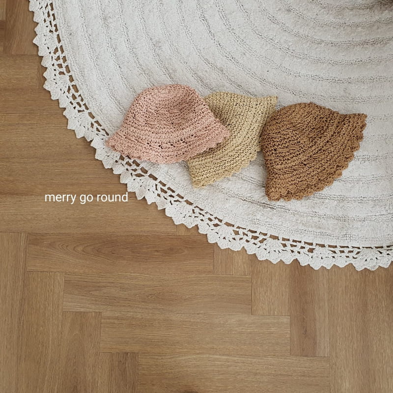 MERRY GO ROUND - Korean Children Fashion - #Kfashion4kids - Wave Raphia Hat