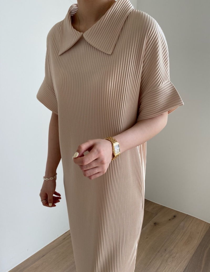 MERRY J - Korean Women Fashion - #Kfashion - Lilly Pleats One-piece - 2