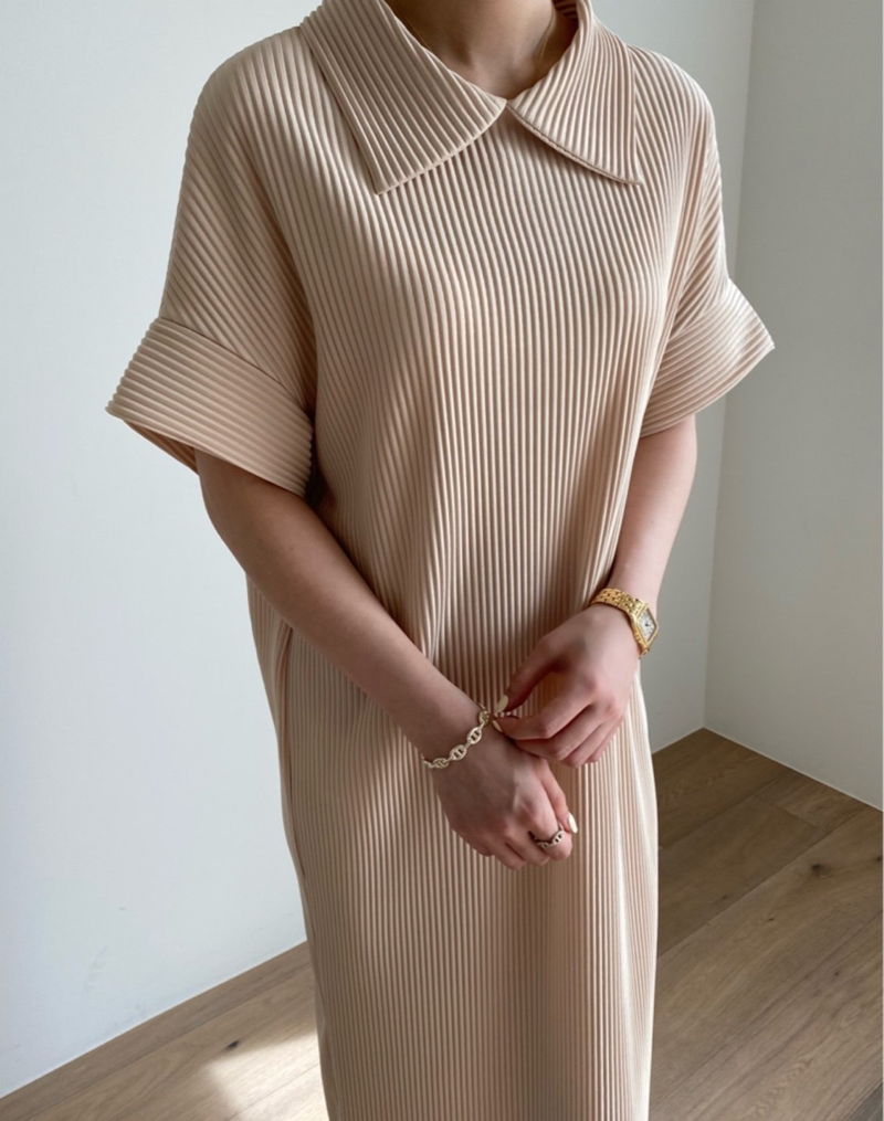 MERRY J - Korean Women Fashion - #Kfashion - Lilly Pleats One-piece - 5