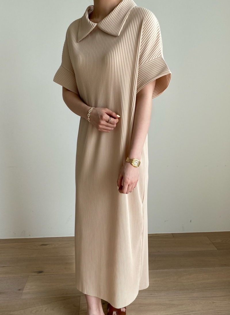 MERRY J - Korean Women Fashion - #Kfashion - Lilly Pleats One-piece - 6