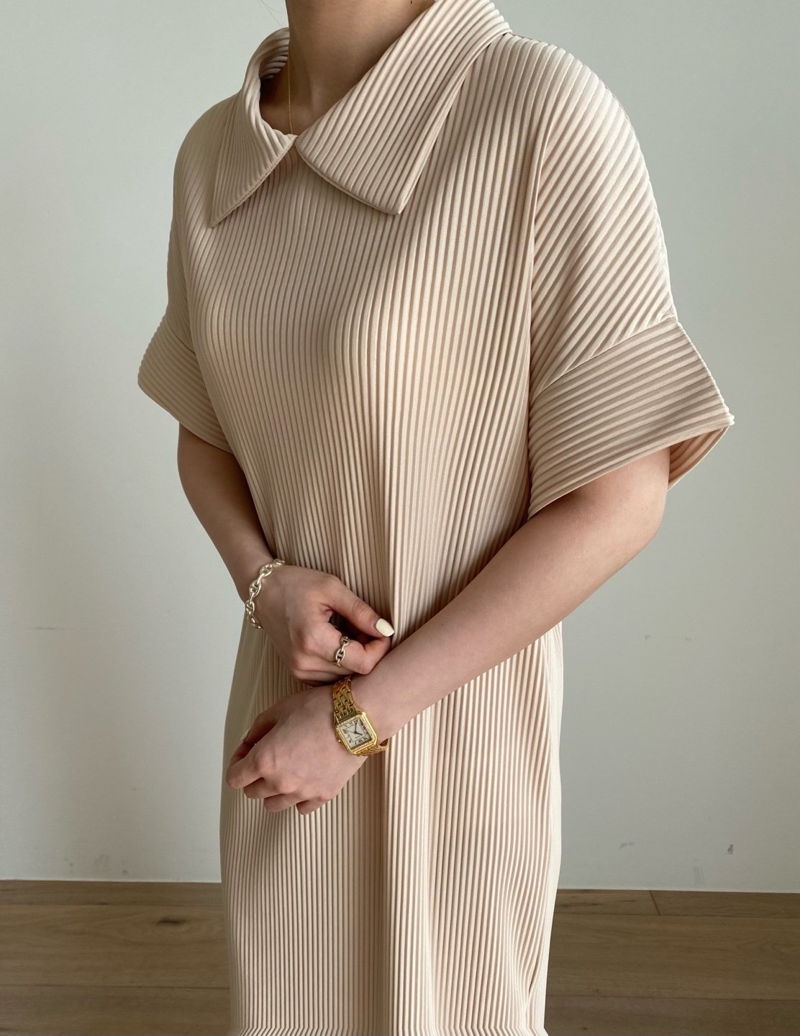 MERRY J - Korean Women Fashion - #Kfashion - Lilly Pleats One-piece - 7