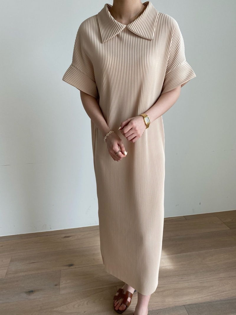 MERRY J - Korean Women Fashion - #Kfashion - Lilly Pleats One-piece - 9