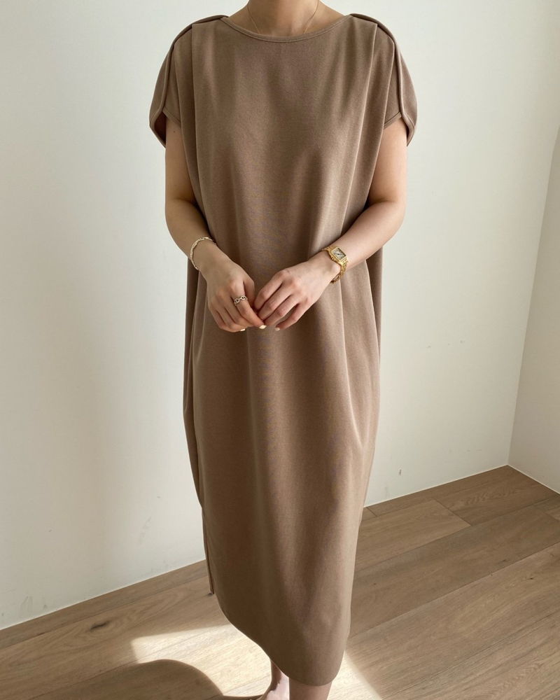 MERRY J - Korean Women Fashion - #Kfashion - Pintuck One-piece - 3