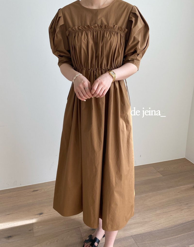 MERRY J - Korean Women Fashion - #Kfashion - Puff String One-piece