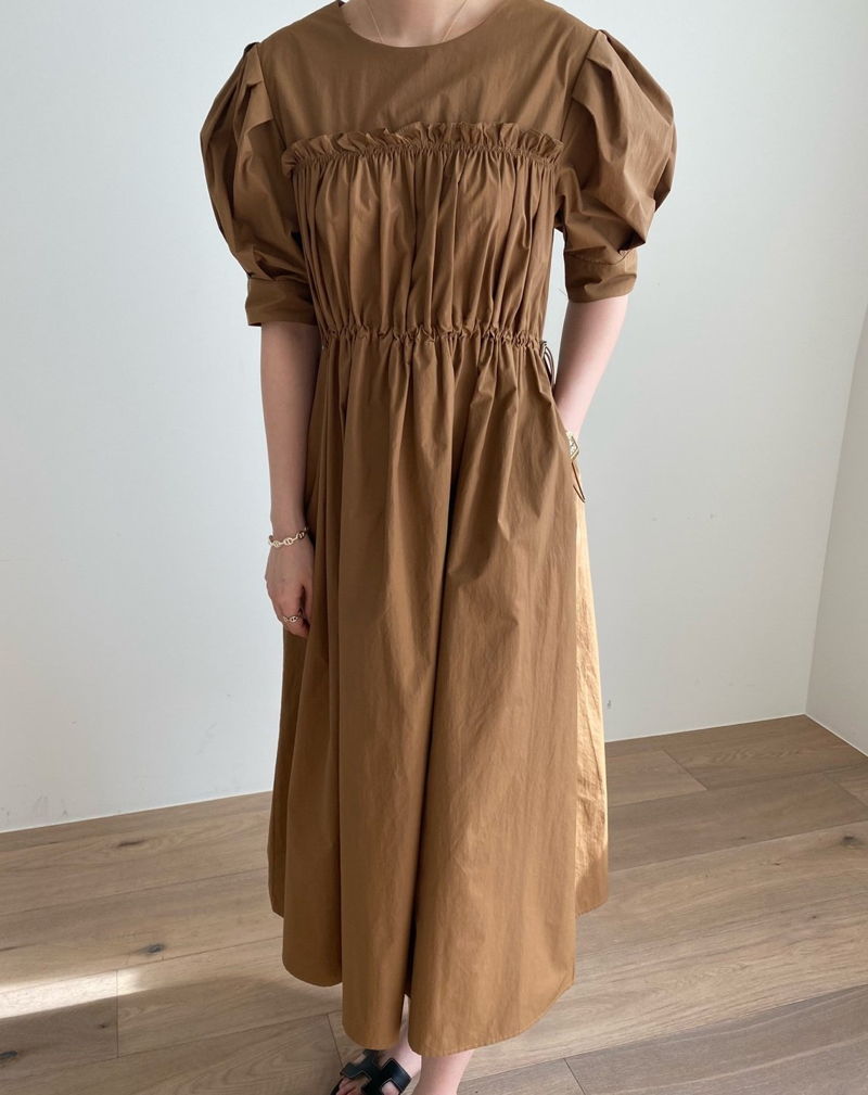 MERRY J - Korean Women Fashion - #Kfashion - Puff String One-piece - 2
