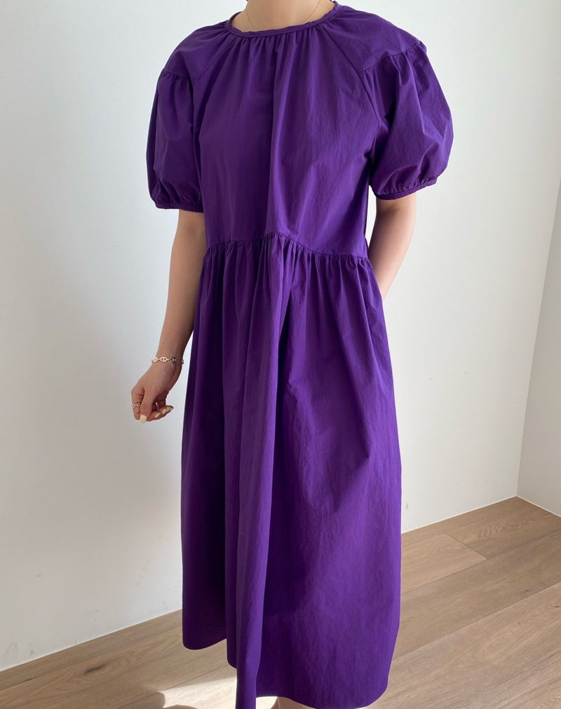 MERRY J - Korean Women Fashion - #Kfashion - Rosa Puff One-piece - 2