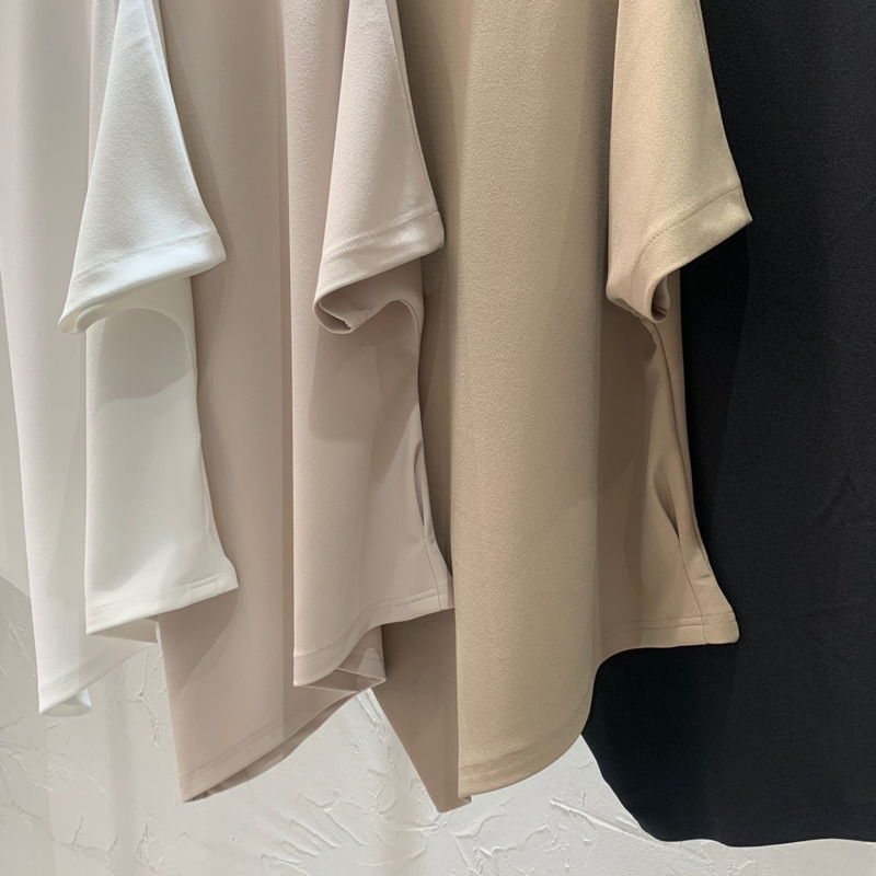 MERRY J - Korean Women Fashion - #Kfashion - Diagonal Cut Tee - 11