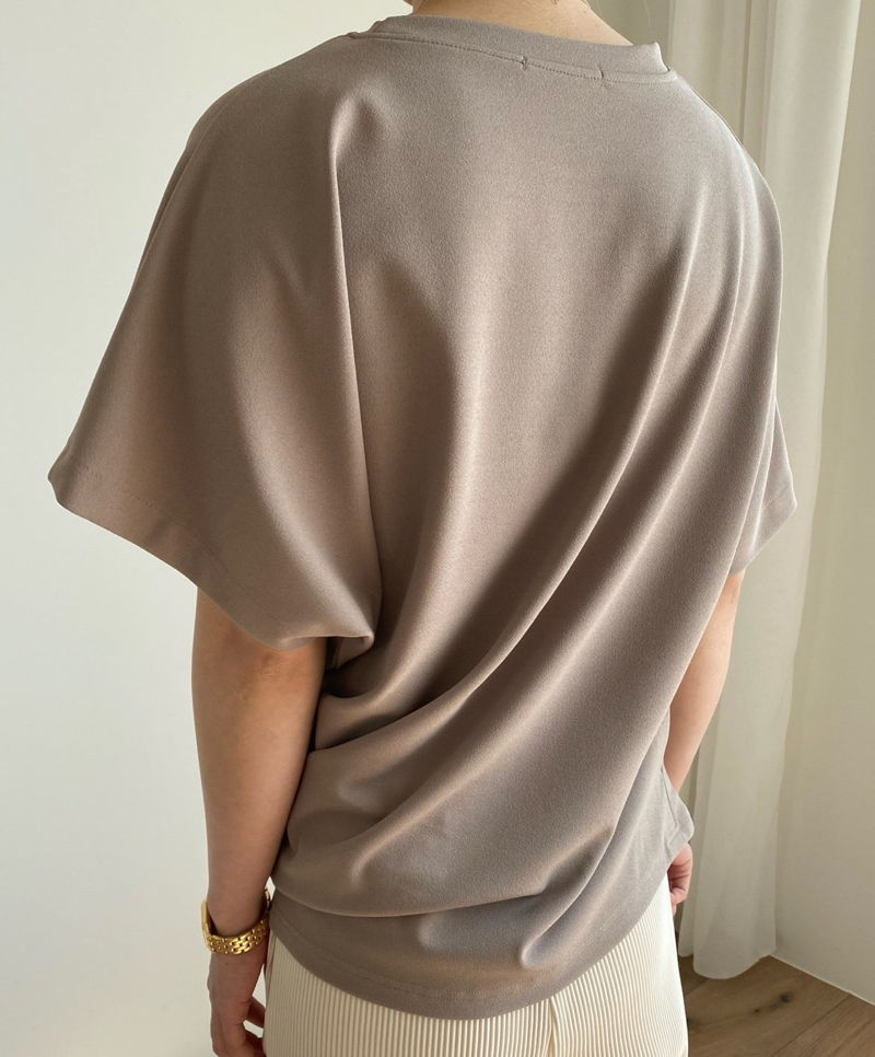 MERRY J - Korean Women Fashion - #Kfashion - Diagonal Cut Tee - 6