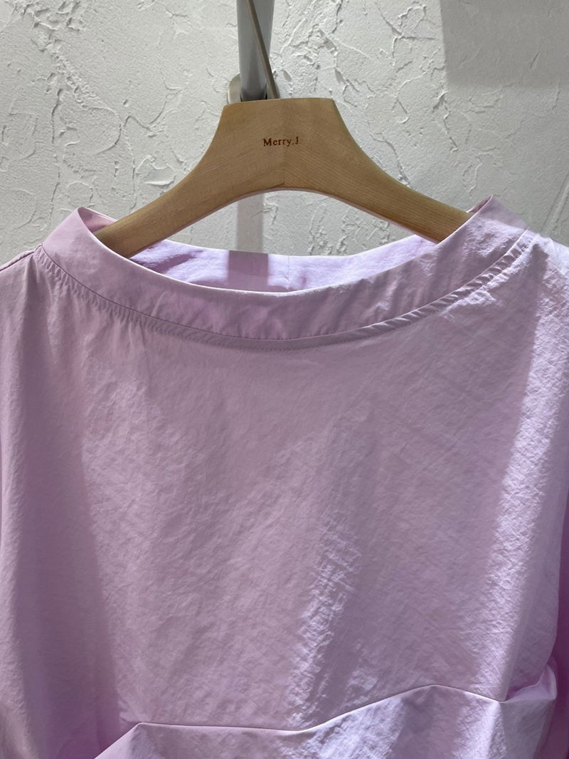 MERRY J - Korean Women Fashion - #Kfashion - Plain Shirring One-piece - 5