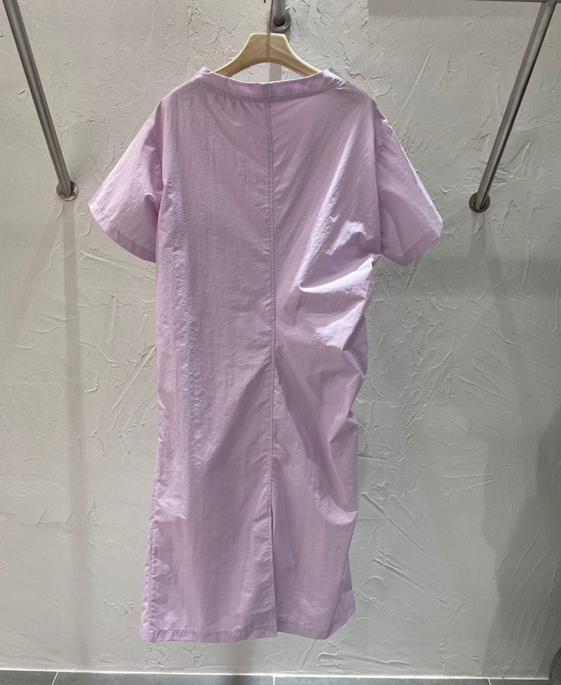 MERRY J - Korean Women Fashion - #Kfashion - Plain Shirring One-piece - 6