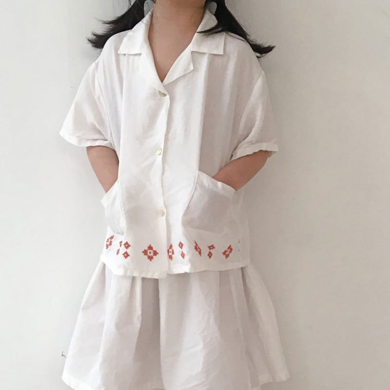 MINI BONGBONG - Korean Children Fashion - #Kfashion4kids - Basil Shirt - 12
