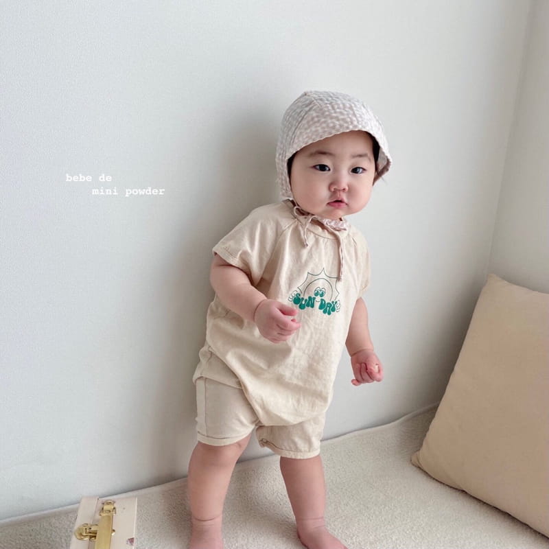 MINI POWDER - Korean Children Fashion - #Kfashion4kids - Sunday Shorts Bodysuit