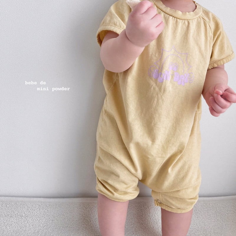 MINI POWDER - Korean Children Fashion - #Kfashion4kids - Sunday Shorts Bodysuit - 4