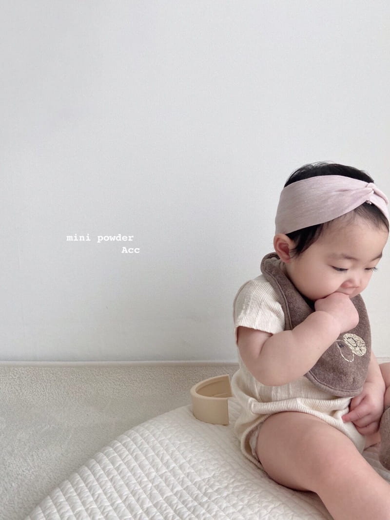 MINI POWDER - Korean Children Fashion - #Kfashion4kids - Smile Bib - 5