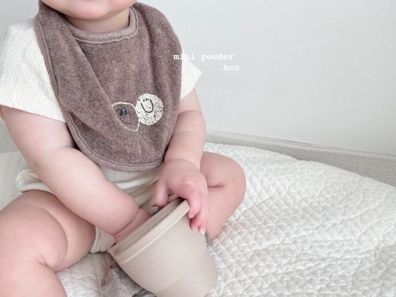 MINI POWDER - Korean Children Fashion - #Kfashion4kids - Smile Bib - 6