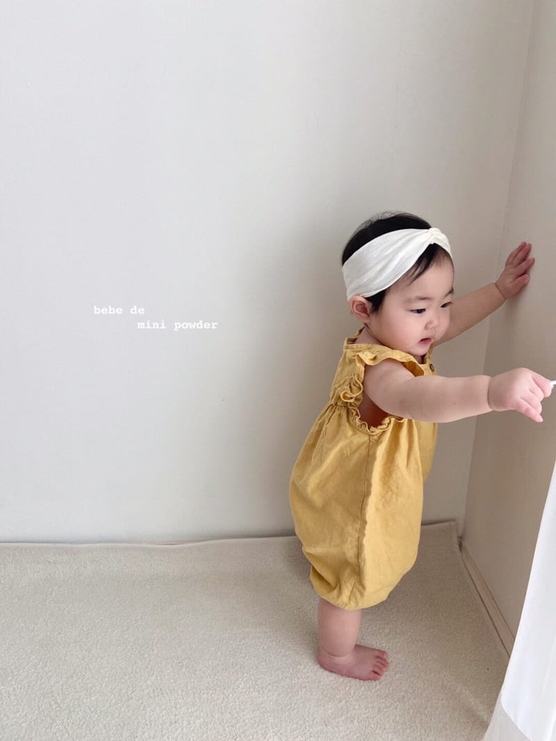 MINI POWDER - Korean Children Fashion - #Kfashion4kids - Linen Wing Bodysuit - 2