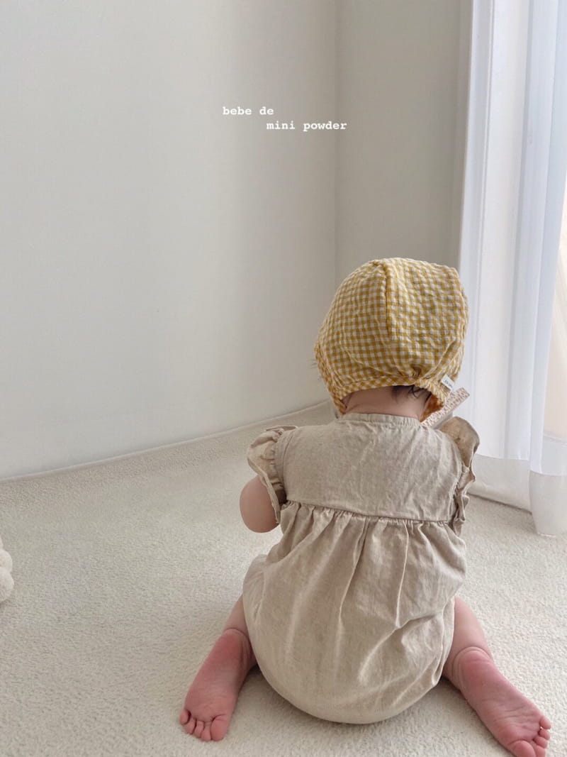 MINI POWDER - Korean Children Fashion - #Kfashion4kids - Linen Wing Bodysuit - 4