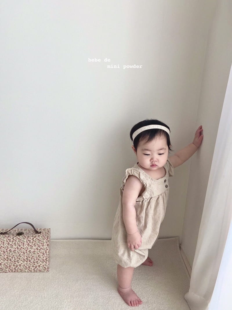 MINI POWDER - Korean Children Fashion - #Kfashion4kids - Linen Wing Bodysuit - 5