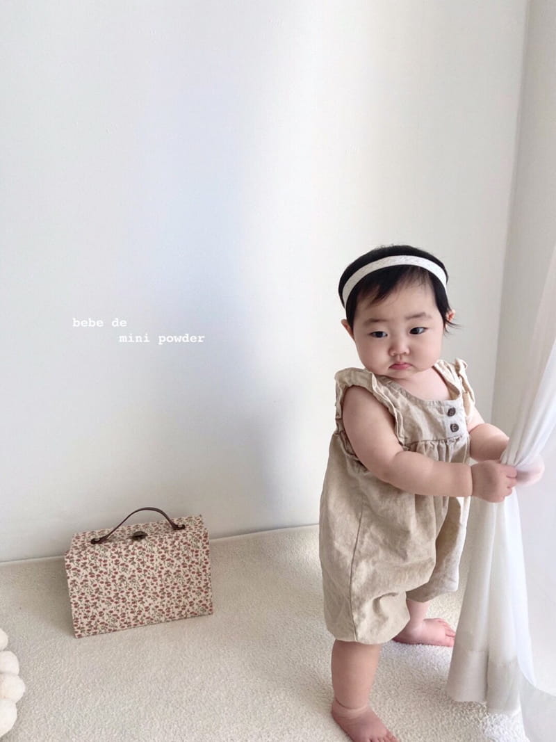 MINI POWDER - Korean Children Fashion - #Kfashion4kids - Linen Wing Bodysuit - 7