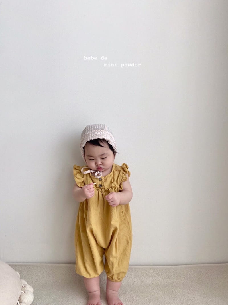 MINI POWDER - Korean Children Fashion - #Kfashion4kids - Linen Wing Bodysuit - 8
