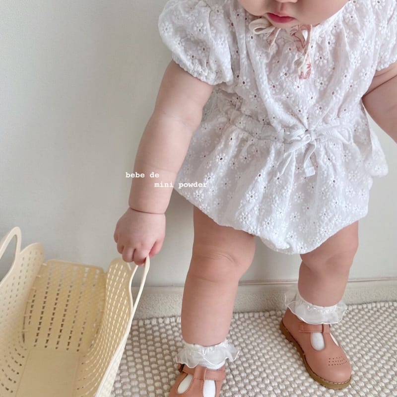 MINI POWDER - Korean Children Fashion - #Kfashion4kids - Lace String Bodysuit - 5