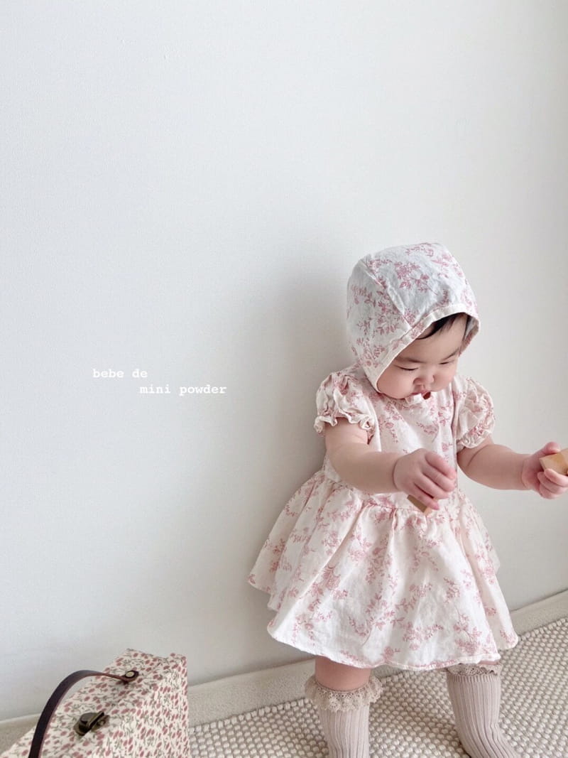 MINI POWDER - Korean Children Fashion - #Kfashion4kids - Back Slit Flower Bodysuit