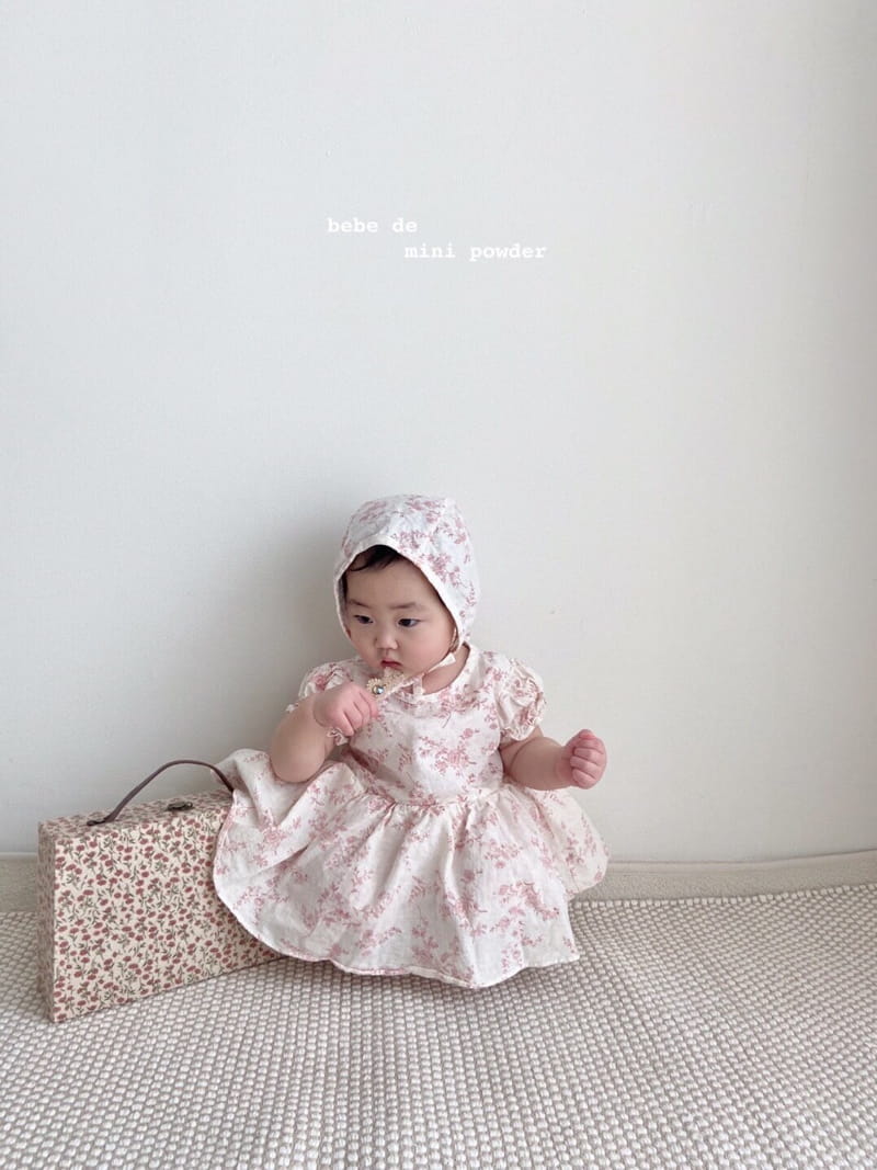 MINI POWDER - Korean Children Fashion - #Kfashion4kids - Back Slit Flower Bodysuit - 4