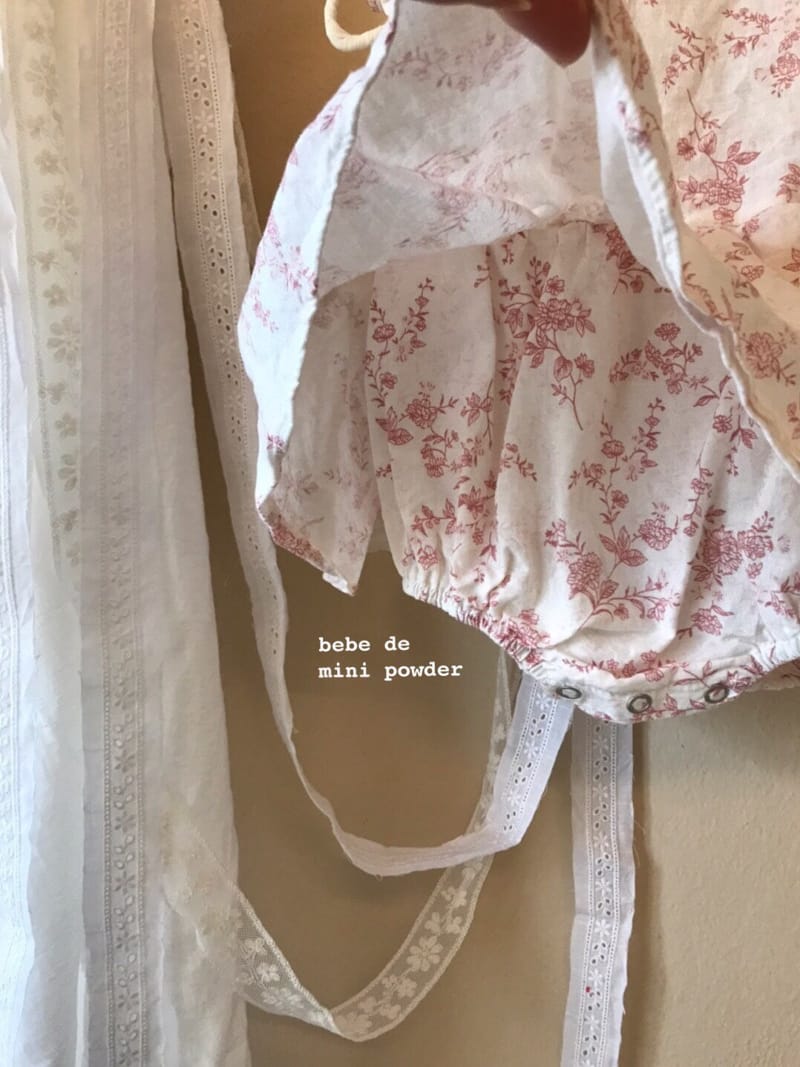 MINI POWDER - Korean Children Fashion - #Kfashion4kids - Back Slit Flower Bodysuit - 7