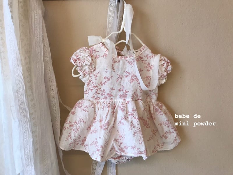 MINI POWDER - Korean Children Fashion - #Kfashion4kids - Back Slit Flower Bodysuit - 8