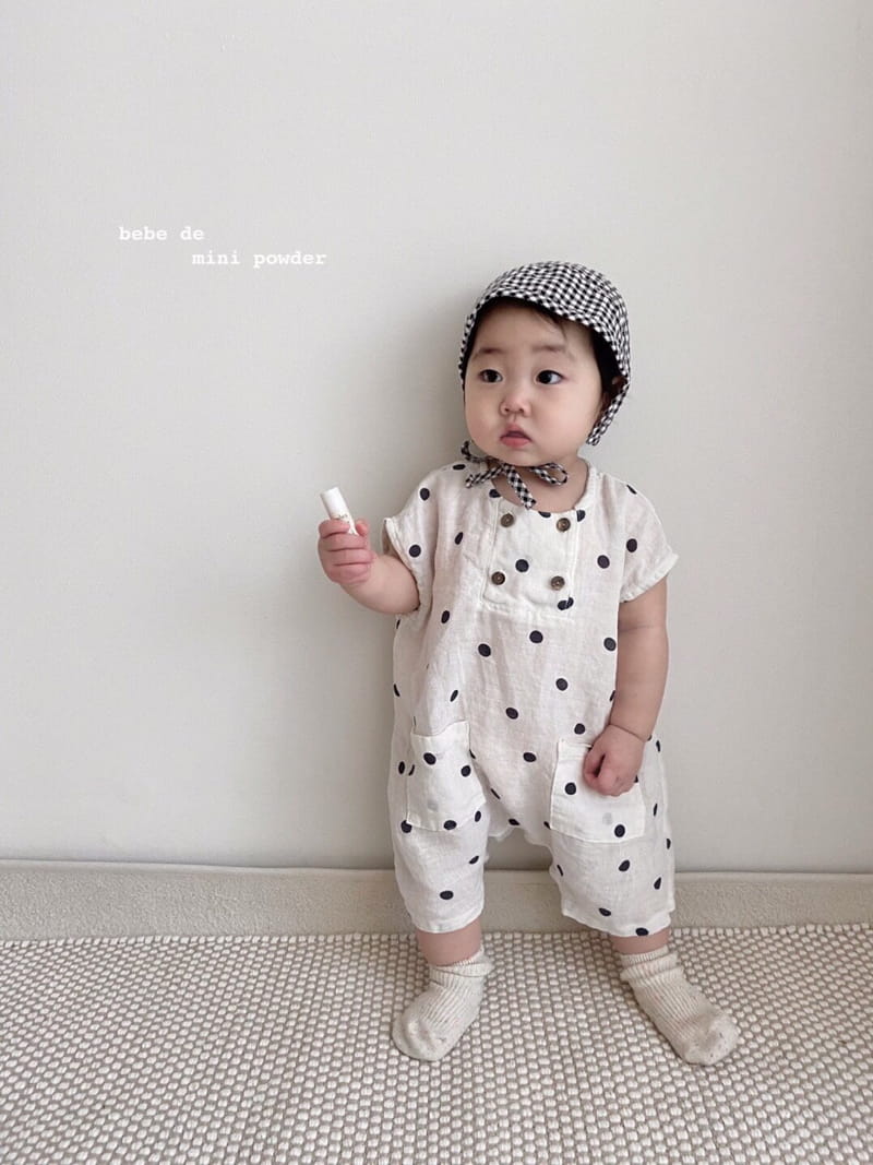 MINI POWDER - Korean Children Fashion - #Kfashion4kids - Dots jumpsuit