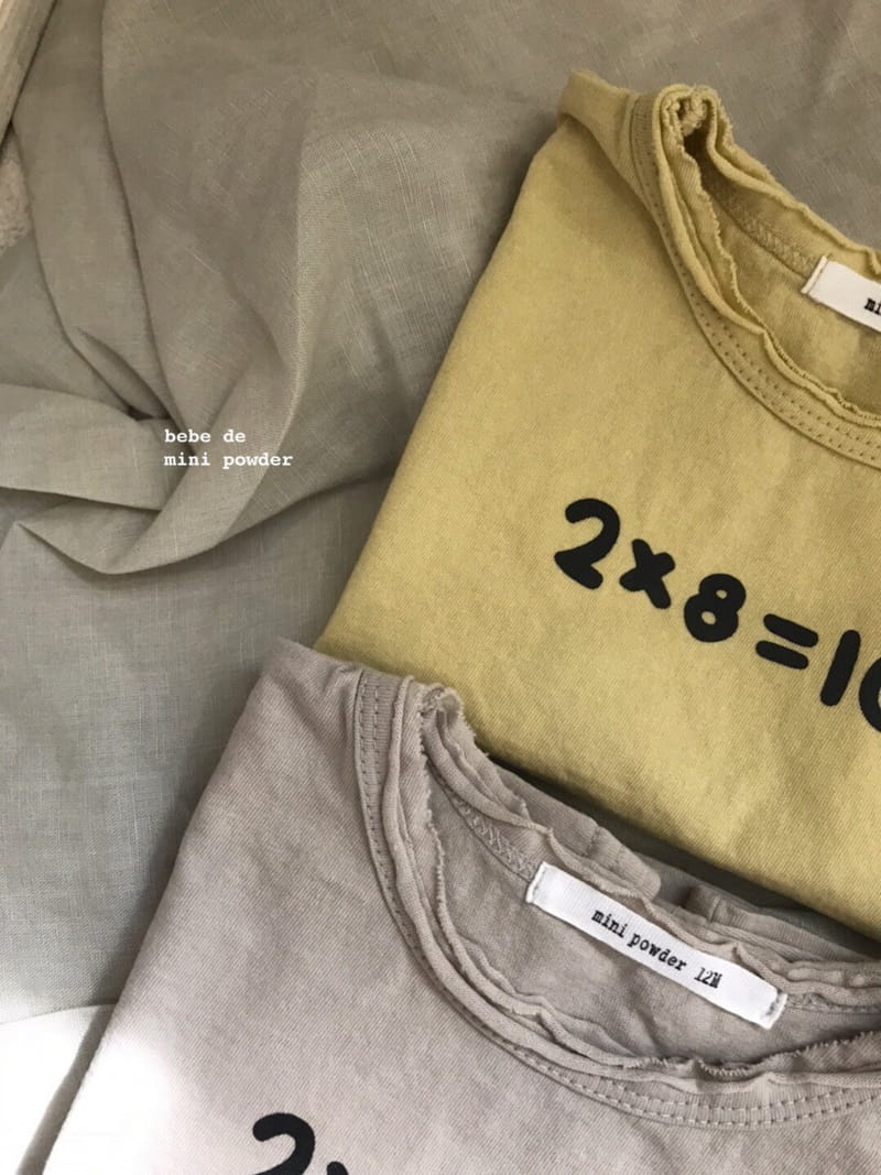 MINI POWDER - Korean Children Fashion - #Kfashion4kids - Deggi Number Tee - 10