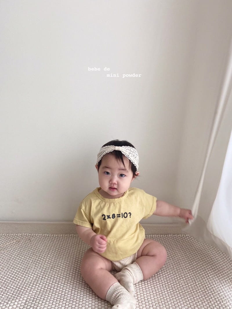 MINI POWDER - Korean Children Fashion - #Kfashion4kids - Deggi Number Tee - 8