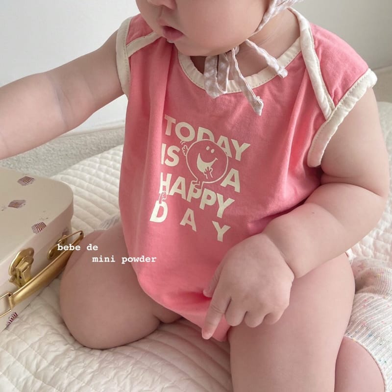 MINI POWDER - Korean Children Fashion - #Kfashion4kids - Happy Bodysuit - 4
