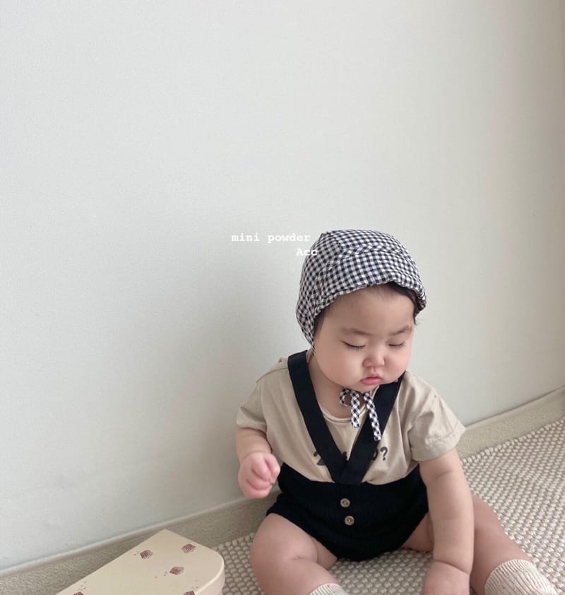 MINI POWDER - Korean Children Fashion - #Kfashion4kids - Check Bonnet - 4
